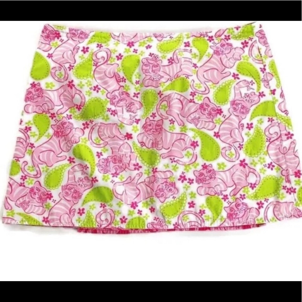 Lilly Pulitzer girls skort tiger cloud pattern